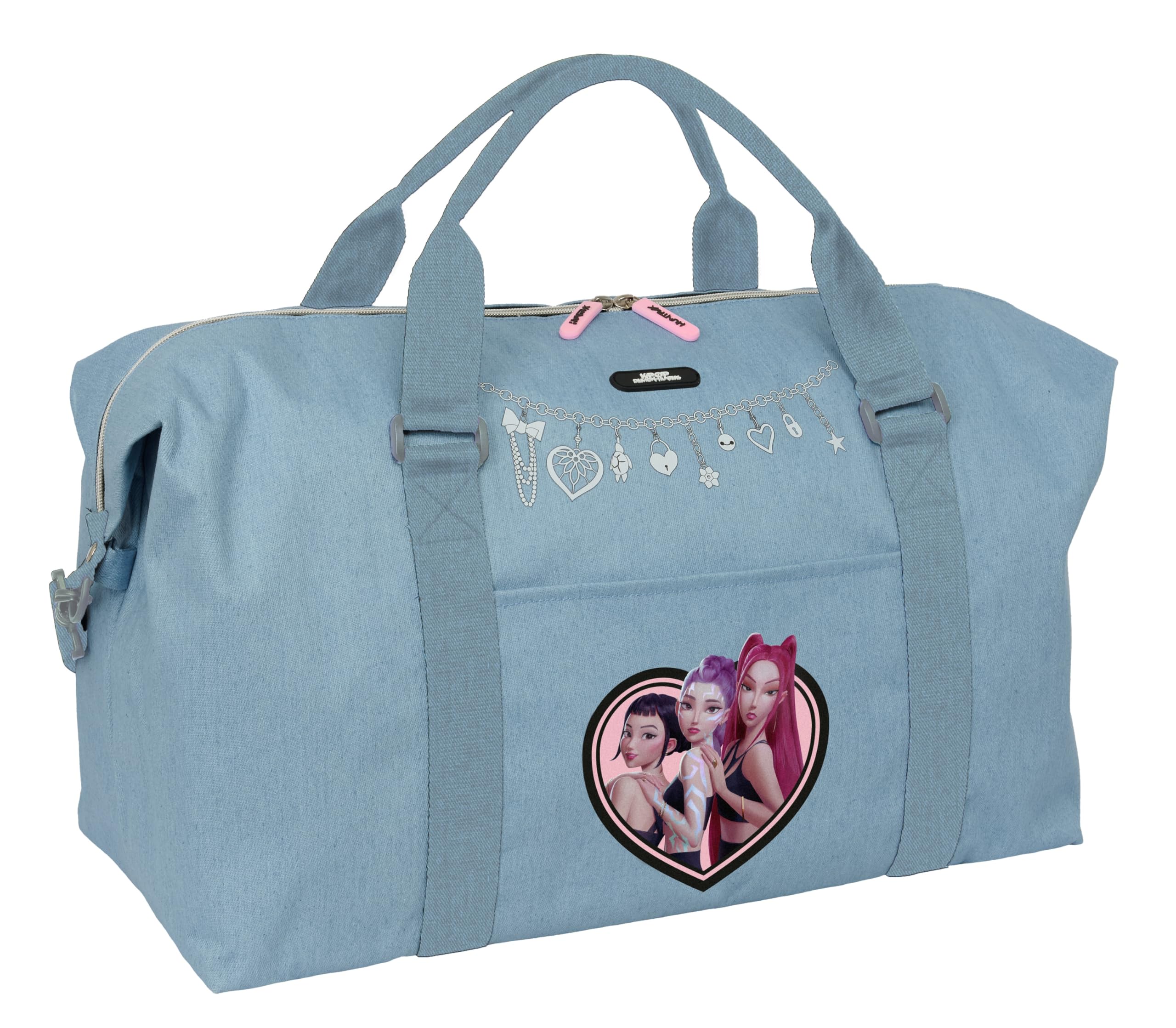 K-POP Demon Hunters HUNTR/X - Wochenendtasche, ideal für Jugendliche verschiedener Altersgruppen, bequem und vielseitig, Widerstandsfähigkeit, 68 x 22 x 29 cm