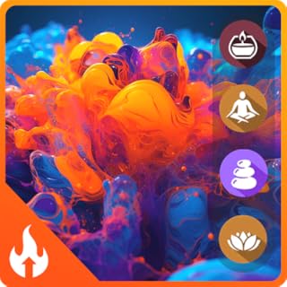 Colorful Soothing Abstract Liquid Art & Abstract Liquid Art Ink Liquid Video : Ink Screensaver & Meditative Music Sleep Sounds for Tranquility, Relax, Sleeping, Focus, Meditation and Serenity Fire TV