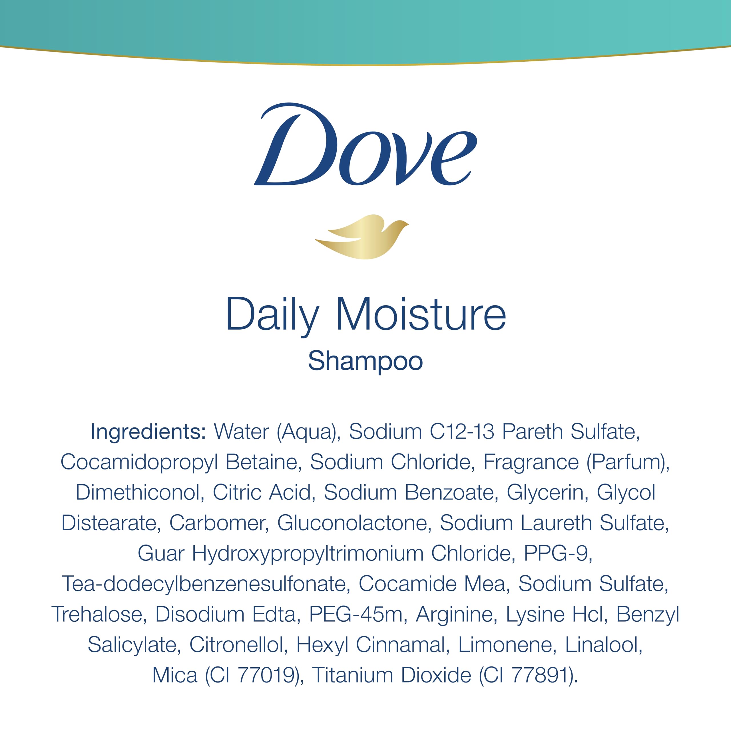 Dove Daily Moisture Shampoo & Conditioner Set with Pumps, 2 Count, 31 oz