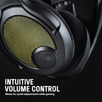 ميكروفون Drop + EPOS PC38X Gaming لإلغاء الضوضاء مع تصميم مفتوح على الأذن ، Velour Earpads ، متوافق مع الكمبيوتر الشخصي ، PS4 ، PS5 ، Switch ، Xbox ، Mac ، Mobile ، والمزيد (أصفر)