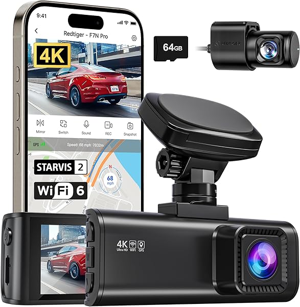 REDTIGER F7N Pro 4K Dual Dash Cam 1