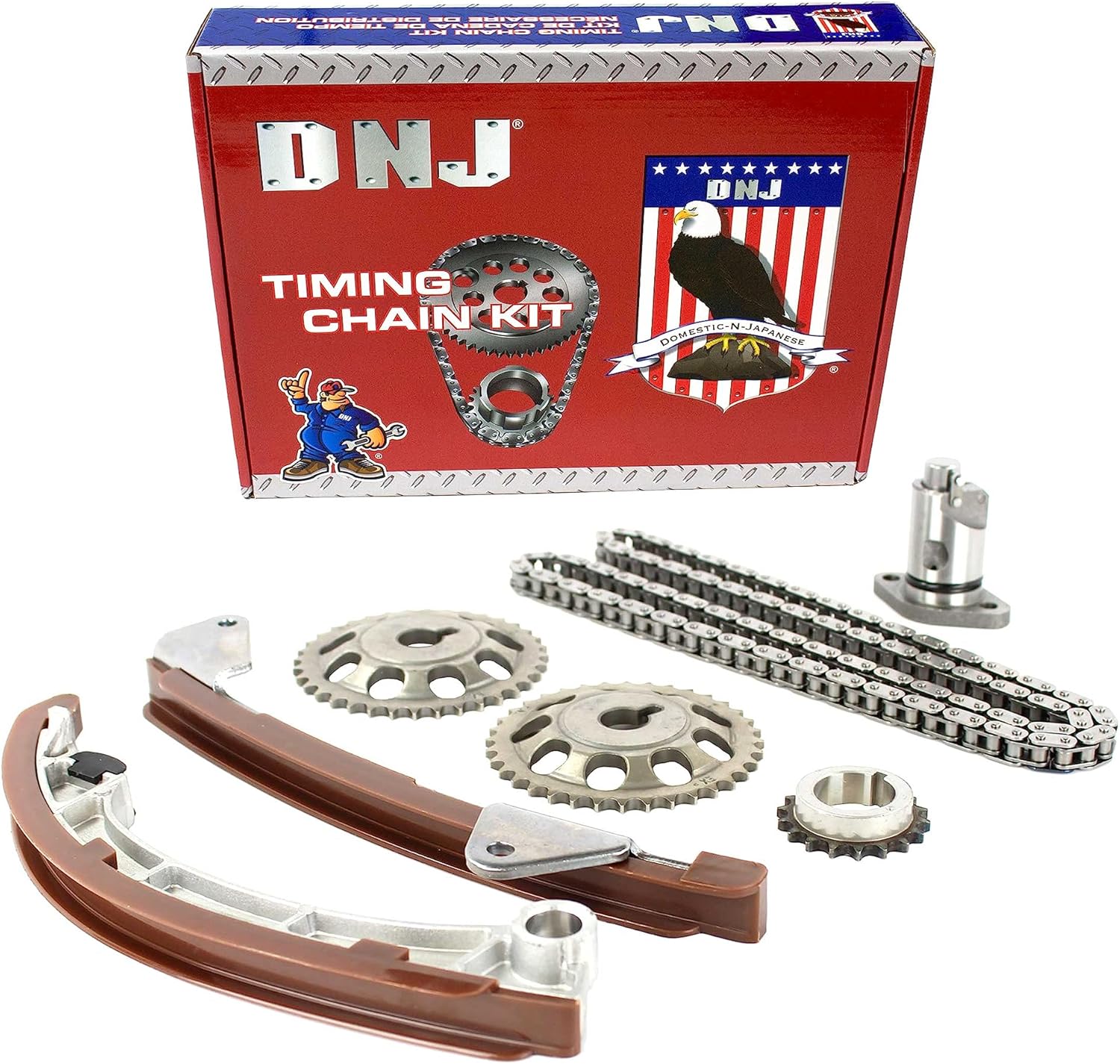 DNJ TK943 Timing Chain Kit for 1998-1998 Chevrolet Toyota Corolla Prizm 1.8L L4 16V DOHC 1794cc
