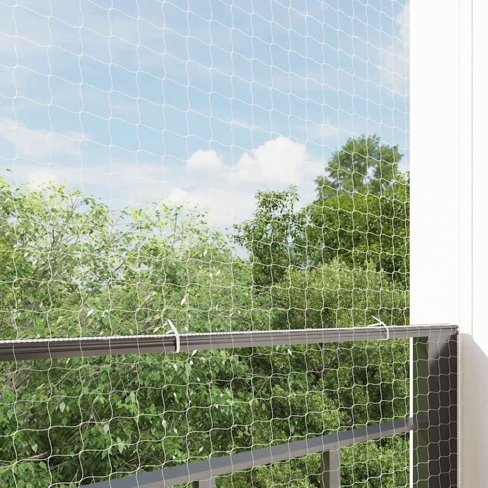 Homgoday Katzennetz Transparent 8x3 m Nylon, Katzenschutznetz für Balkon Fenster Terrasse, UV-beständig reißfest, zuschneidbar, Katzensicherung 42003057