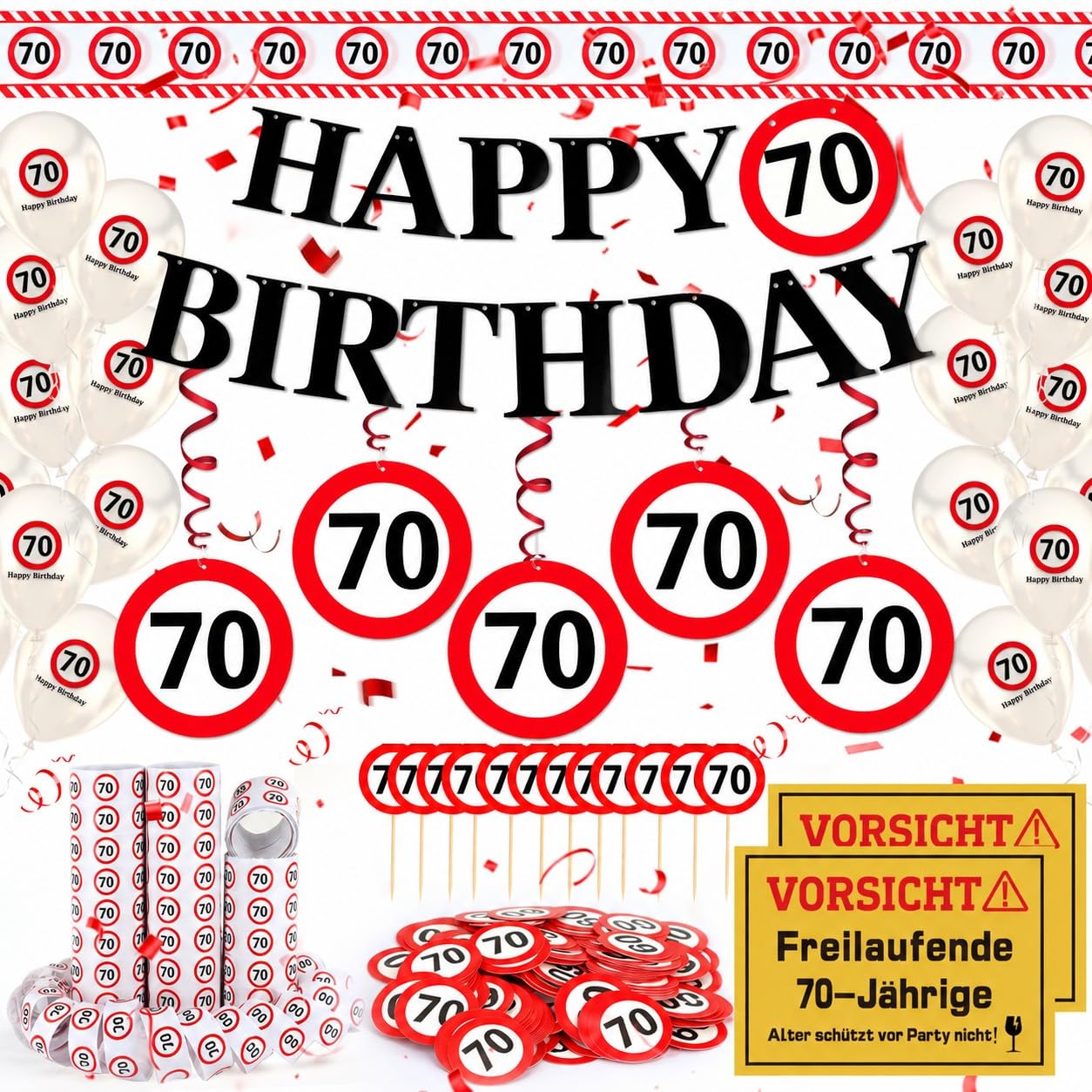WenmthG 18-60 Geburtstagsdeko Geschenk set