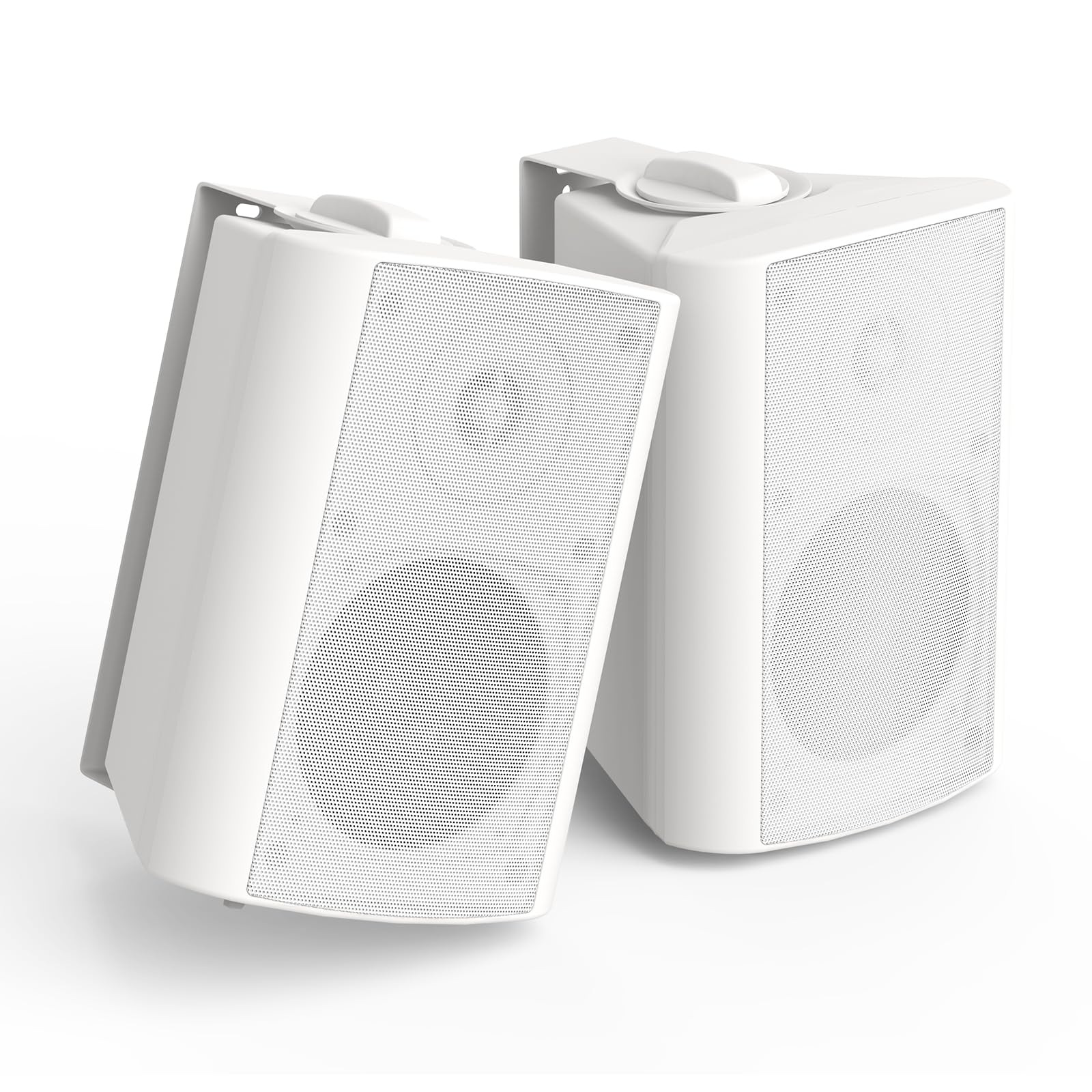 4 Inch 200 Watts 2 Way Waterproof Outdoor Speakers (White)