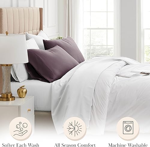 Miniatura 232 de Southshore Fine Living, Inc. Juego de 2 fundas de almohada de tamaño estándar, se adapta a almohadas de tamaño matrimonial, individual, queen, 10