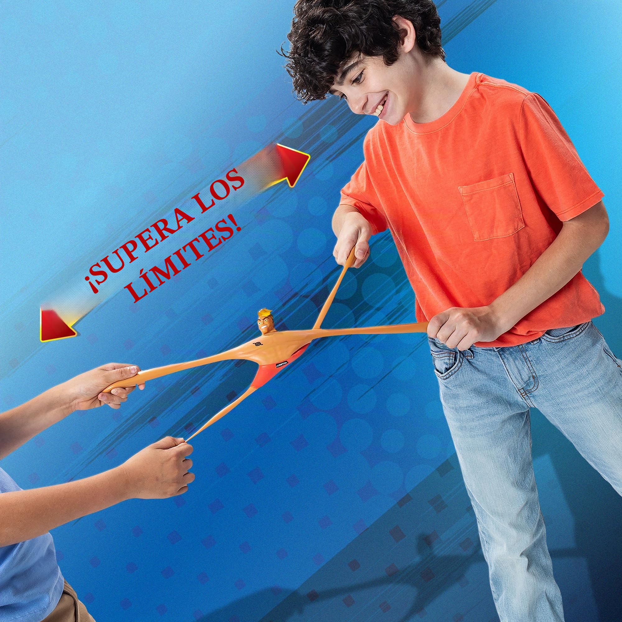 Basic Fun Stretch Armstrong Figura Clásica 18 cm – Juguete Extensible Retro para niños y coleccionistas