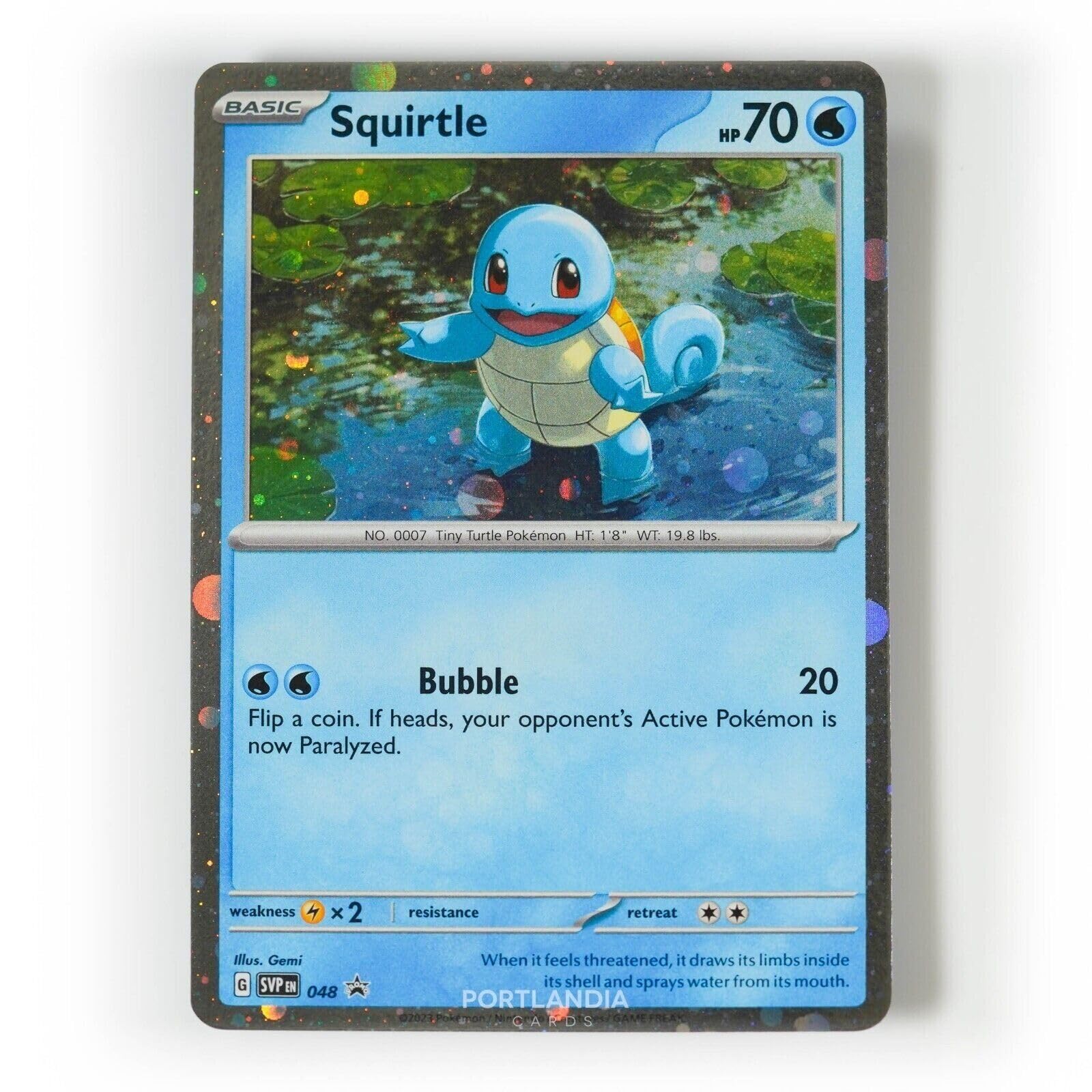 Bulbasaur SVP 046, Charmander 047 and Squirtle 048 Holo Pokemon