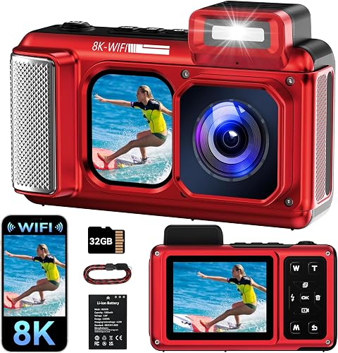 V08 Pro 49FT Appareil Photo Etanche Numérique Maxmango