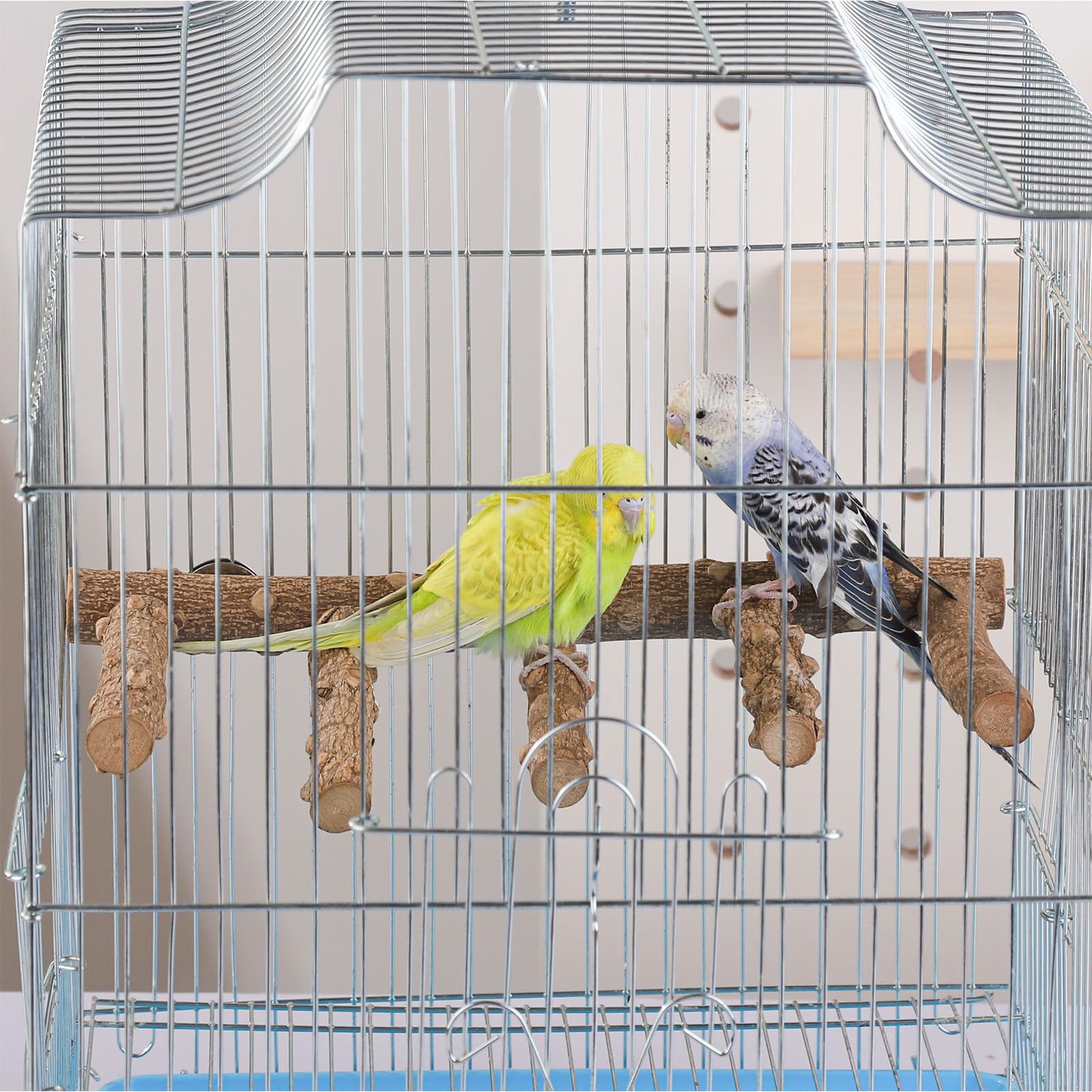 IBWell Vogelleiter für Käfig Vogelständer für Papageien Sittiche Sitzstangen Nymphensittiche Natur Vogelsitzstangen Wellensittiche Sitzstange