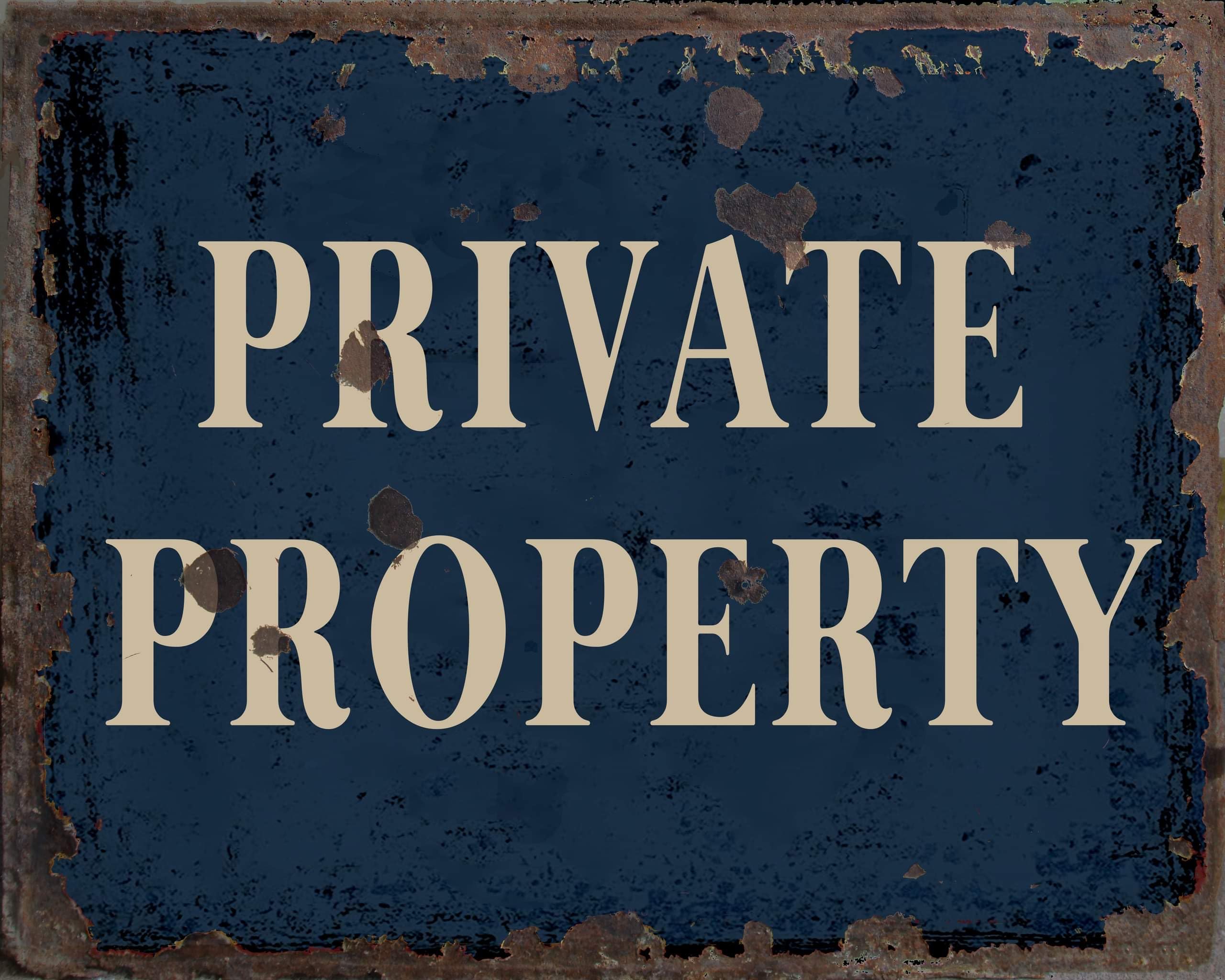 Private Property Vintage Metal Signs for Wall Decor - 8 x 10 Inches Durable Aluminum Tin Sign Plaque for Home Garage Club bar Wall Art Decoration - Retro Wall Signs, Best Gift Idea