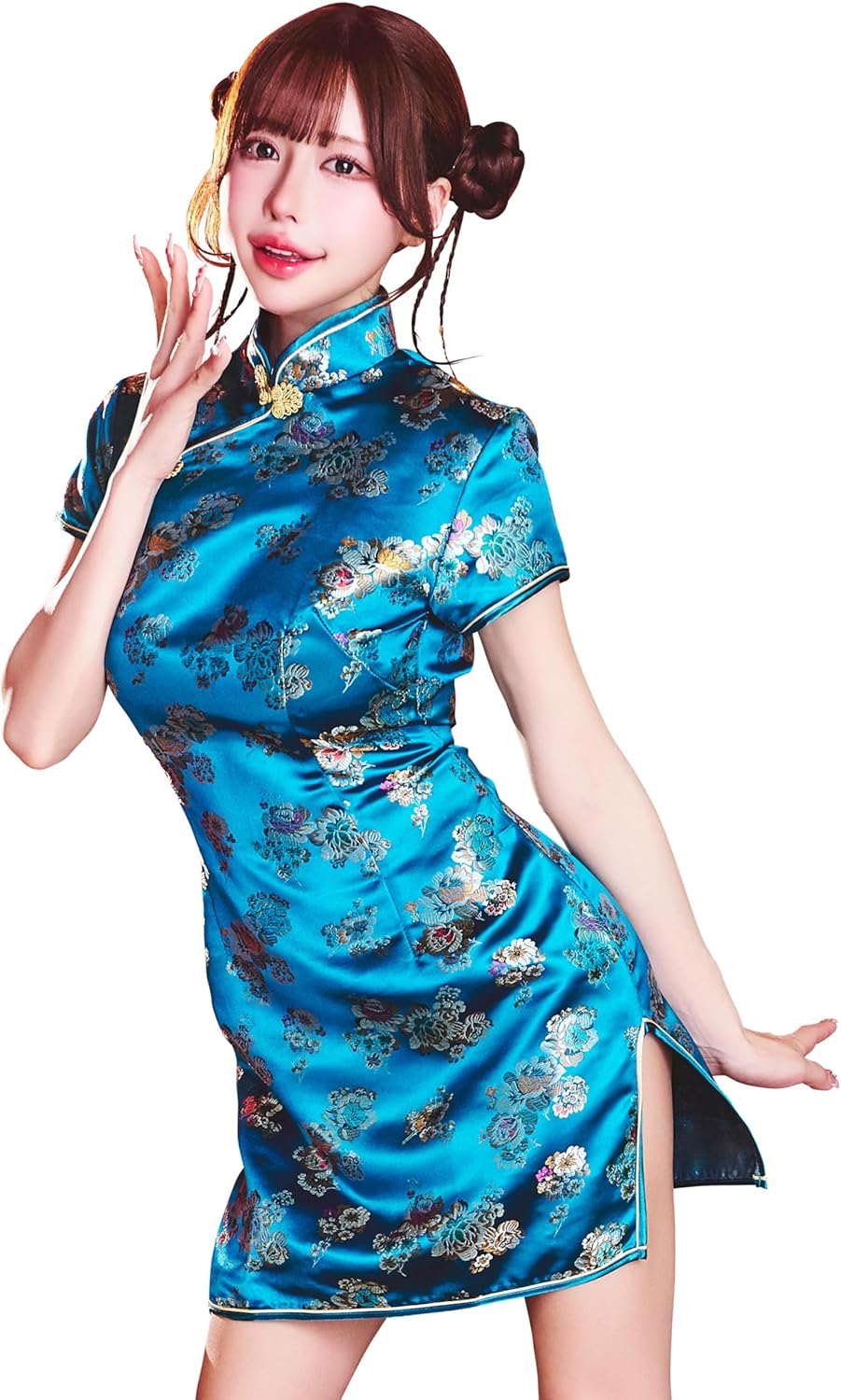 クリアストーン(Clearstone) ロイヤルチャイナ コスプレ ハロウィン チャイナドレス ミニ 花/エメラルド レディース L グリーン クリアストーン(Clearstone) ロイヤルチャイナ コスプレ ハロウィン チャイナドレス ミニ 花/エメラル...