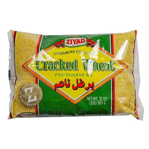Ziyad Bulgur fino de trigo agrietado número 1 relleno de pan perfecto para migas de pan avena tabúules kibbeh curries 32 onzas