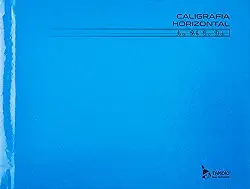 Caderno de Caligrafia, Brochura, Tamoio, Capa Dura, Horizontal, 1/4, Azul, 48 Folhas, Unidade