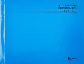 Caderno de Caligrafia, Brochura, Tamoio, Capa Dura, Horizontal, 1/4, Azul, 48 Folhas, Unidade