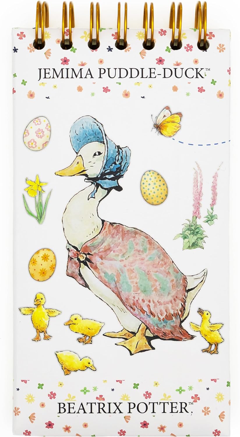 Robert Frederick Beatrix Potter Jemima Puddle-Duck Tall Wiro Notes To Do List Pad Notebook