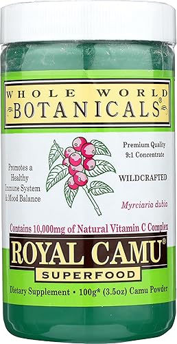 Whole World Botanicals Royal Camu en polvo, 3.5 onzas