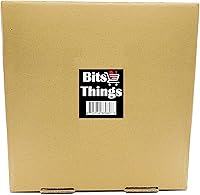 Vista 2 de Bits N Things Caja de pizza corrugada con flauta B 10 unidades (Kraft con diseño, 12 x 12 x 2 pulgadas)