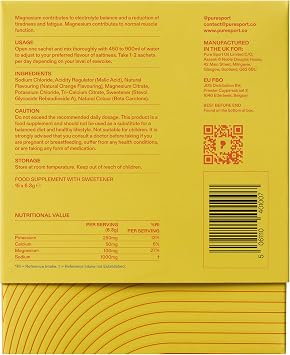Puresport Ultra Electrolytes Orange Lemonade Powder, 15 Sachets | 1000mg Sodium, Hydration drink mix, keto & vegan friendly, zero calories, before, during & after workout, travel-friendly