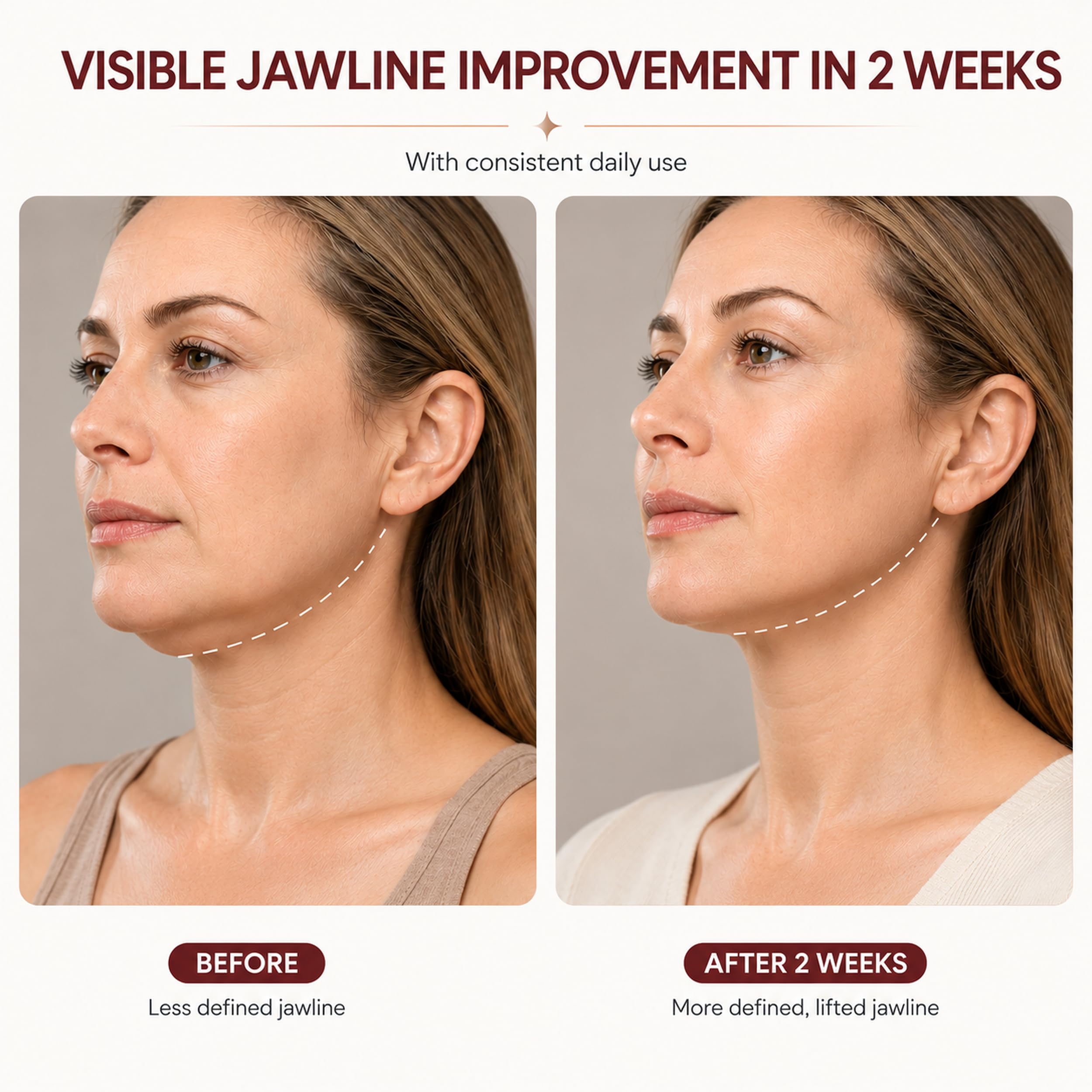 Máquina facial en V para doble barbilla, dispositivo de contorno de mandíbula con 8 modos y 15 intensidades ajustables, dispositivo inalámbrico de belleza V-Line para contornos faciales definidos