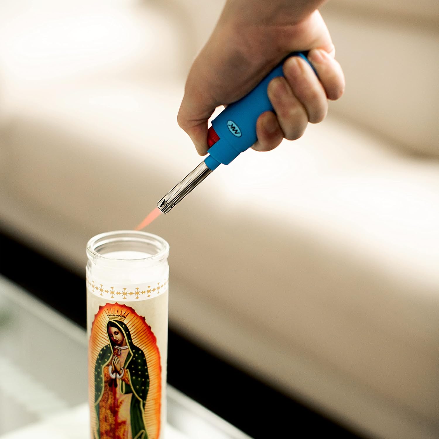 Buy MK Lighter 10PCS Assorted Colors Candle Lighters, Windproof Flame