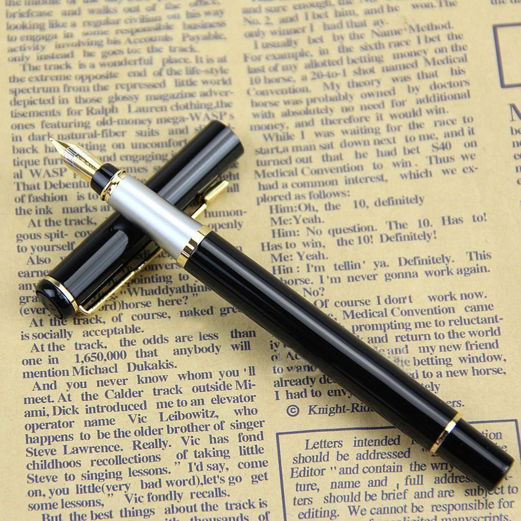 Amazon | GOLD 801 Black Shine Fountain Pen | 万年筆 | 文房具