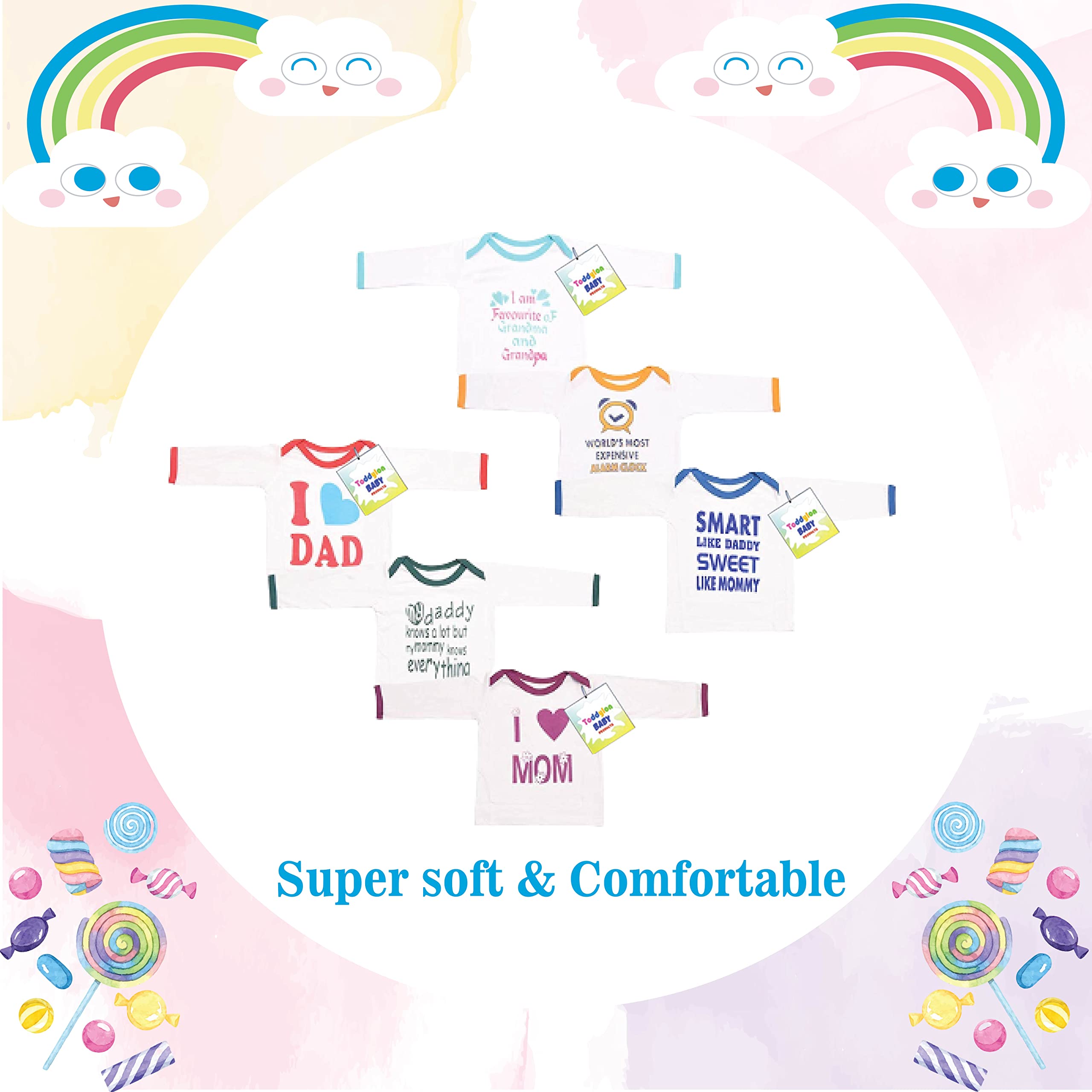 Toddylon New Born Baby Essentials Kit Combo Set | 55 in 1 Baby Combo Pack | New Born Baby Set 0–6 Months | Hospital Bag Kit | Baby Clothes, Bedding & Accessories | Newborn Gift Set 2