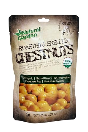 Natural Garden 100% Organic Roasted & Shelled Chestnut Blend 8.8oz