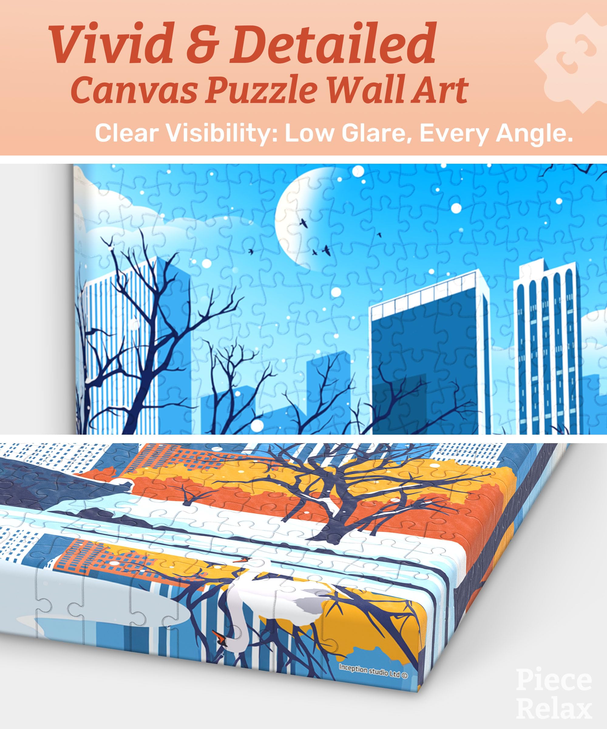 PieceRelax Canvas Wall Art Puzzles for Adults, Studio Inception_Days in New York - Image 3