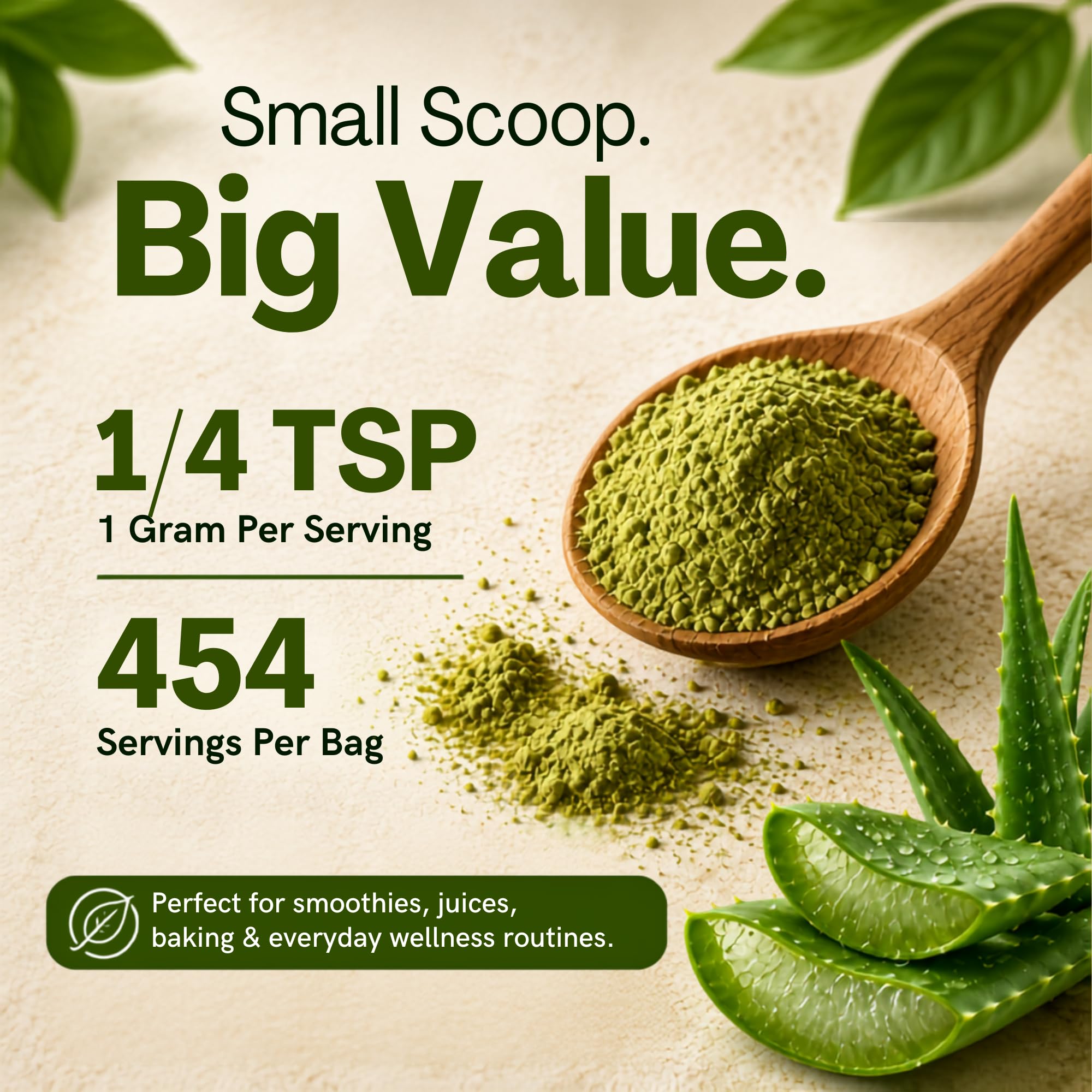 Vitamatic USDA Organic Aloe Vera Powder, 1 LB (16 oz) — Amazon image 7