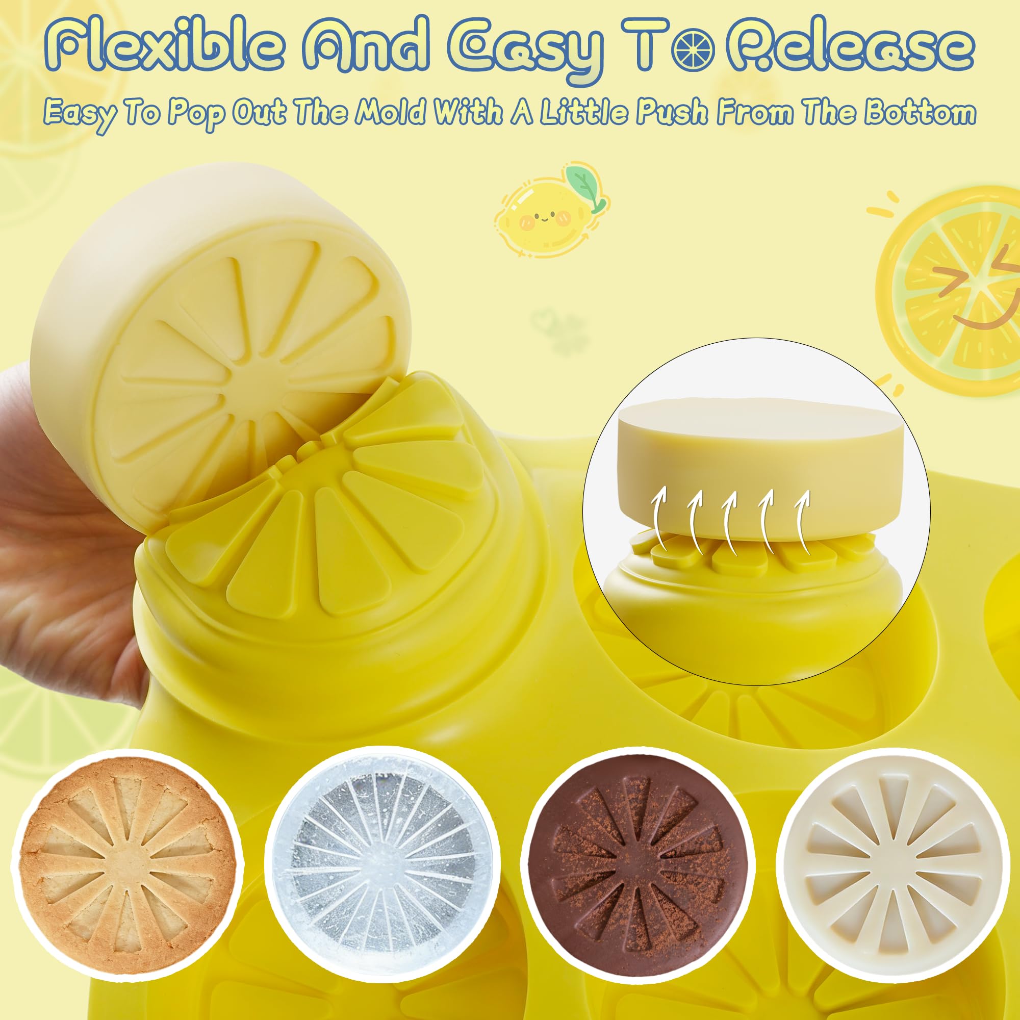 2 moldes de silicona para fondant, 9 cavidades antiadherentes, para hornear pasteles de mousse de postre, pastel de chocolate, gelatina, gelatina, caramelos