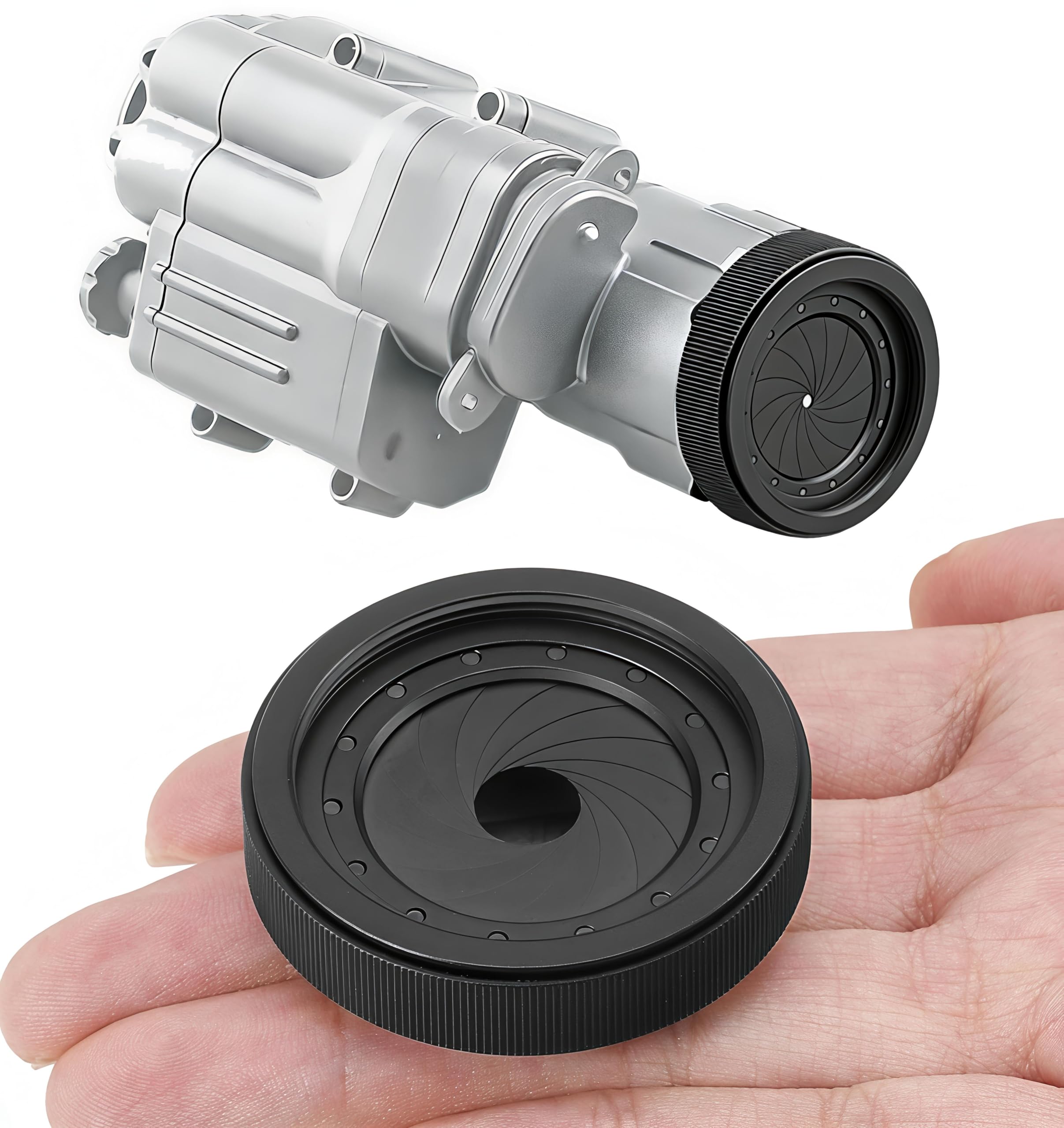 Adjustable Iris Aperture Diaphragm M30 to M37 Iris Aperture Diaphragm Adapter Optical Diaphragm 1.5-26mm Lens Module Adapter Ring PVS-14 PSV14 Optics (M30toM37)