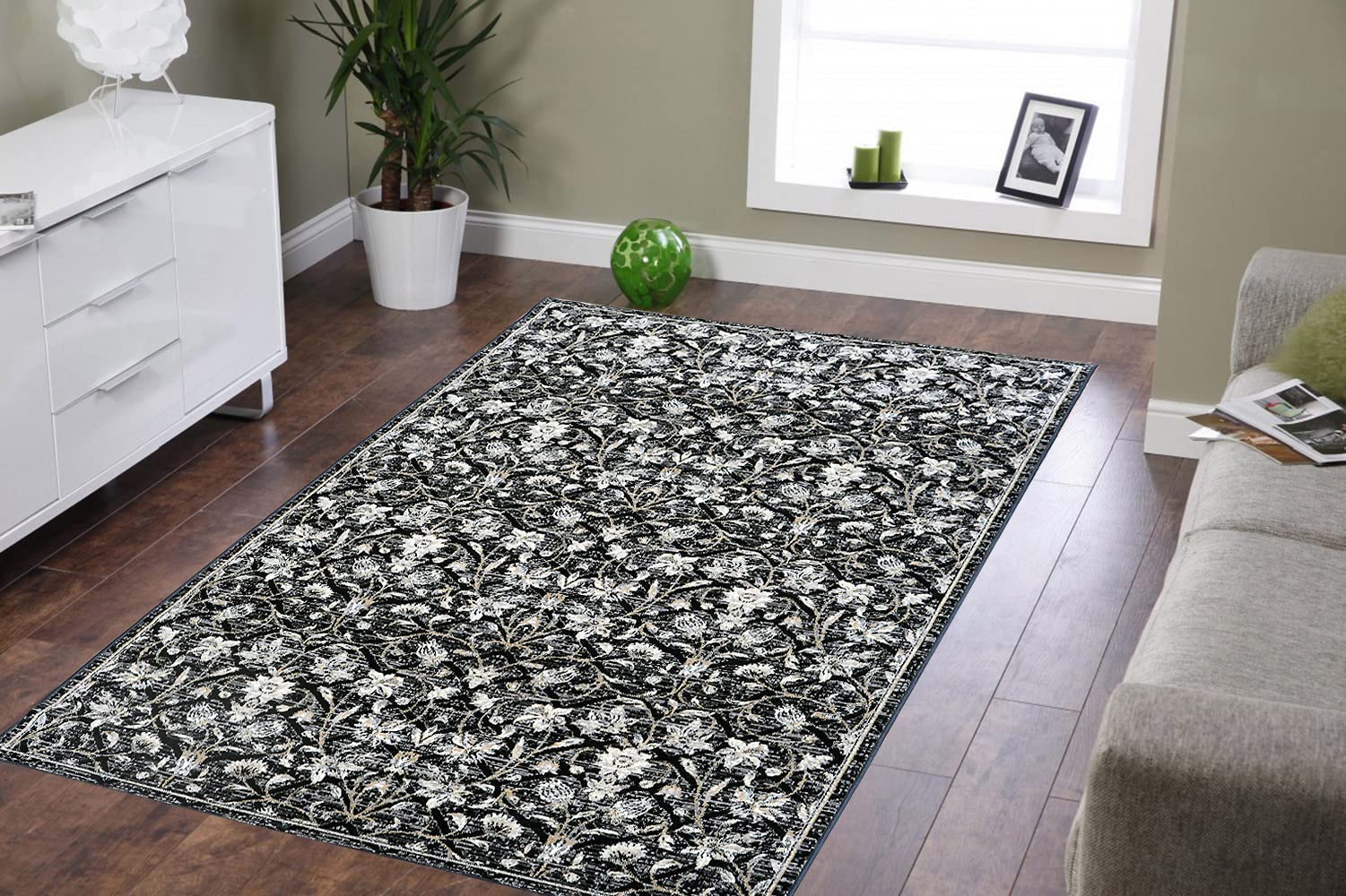 ENYRA Anti-Skid Polyester Carpet for Living Room 5X7 Feet | Printed Design Indoor Floor Rugs | Soft Carpet Rug for Bedroom/Living Room/Home with Anti Slip Backing (B0C4YSNP4H) Amazon Price History, Amazon Price Tracker
