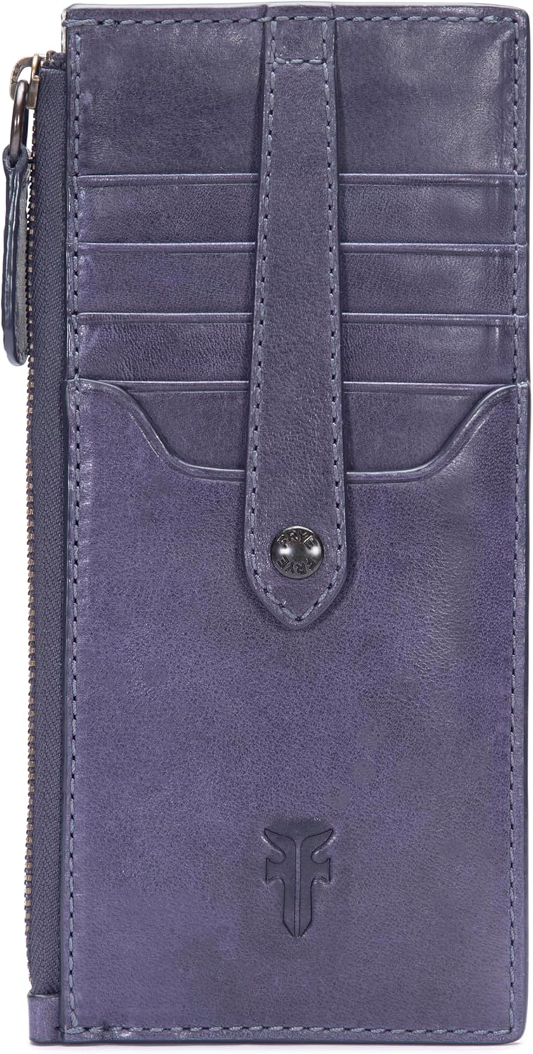 Frye Women's Melissa Snap Card Wallet, Stylish Design with Holder & Slots, Compact for Purse