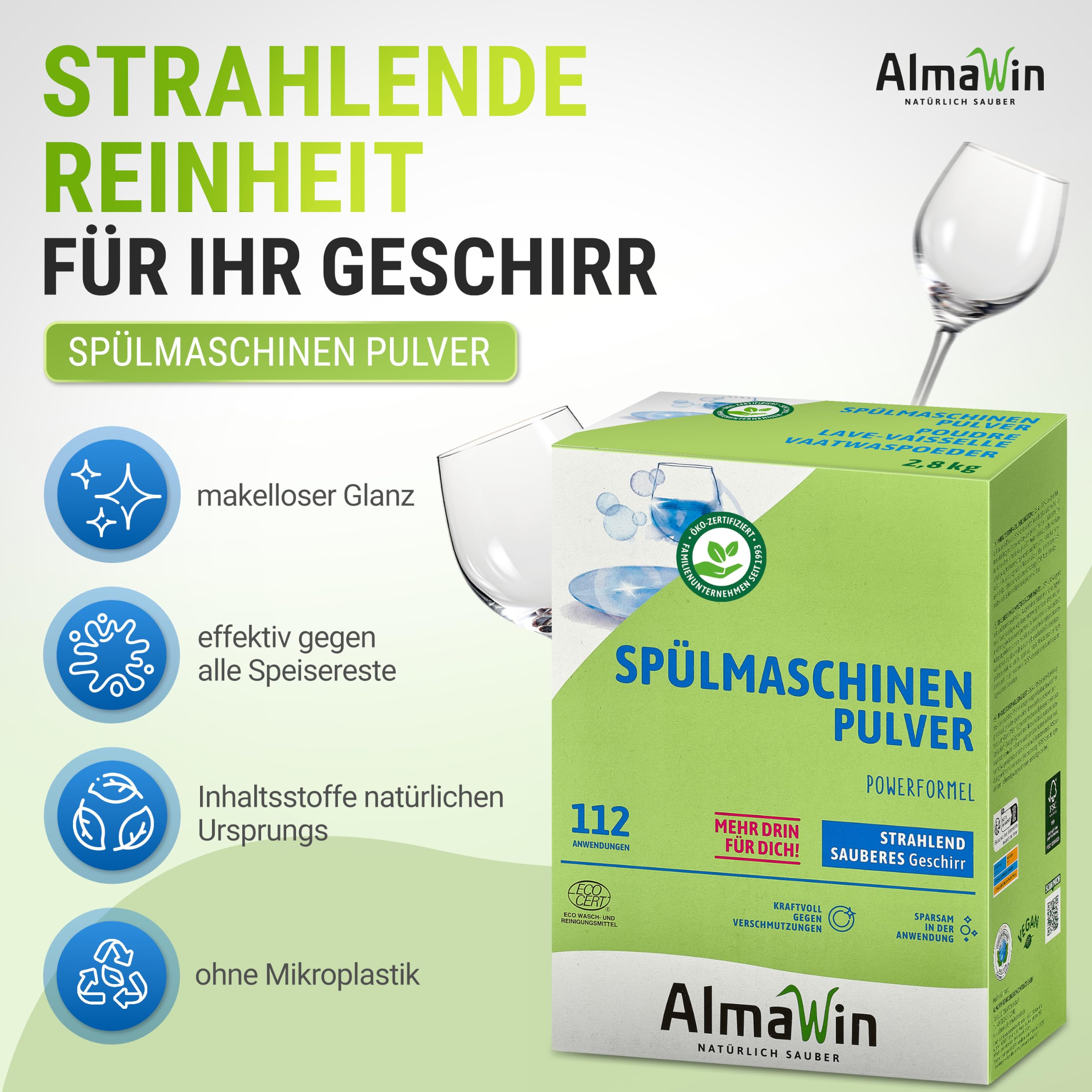 AlmaWin Liquide vaisselle (6 x 2,80 kg)