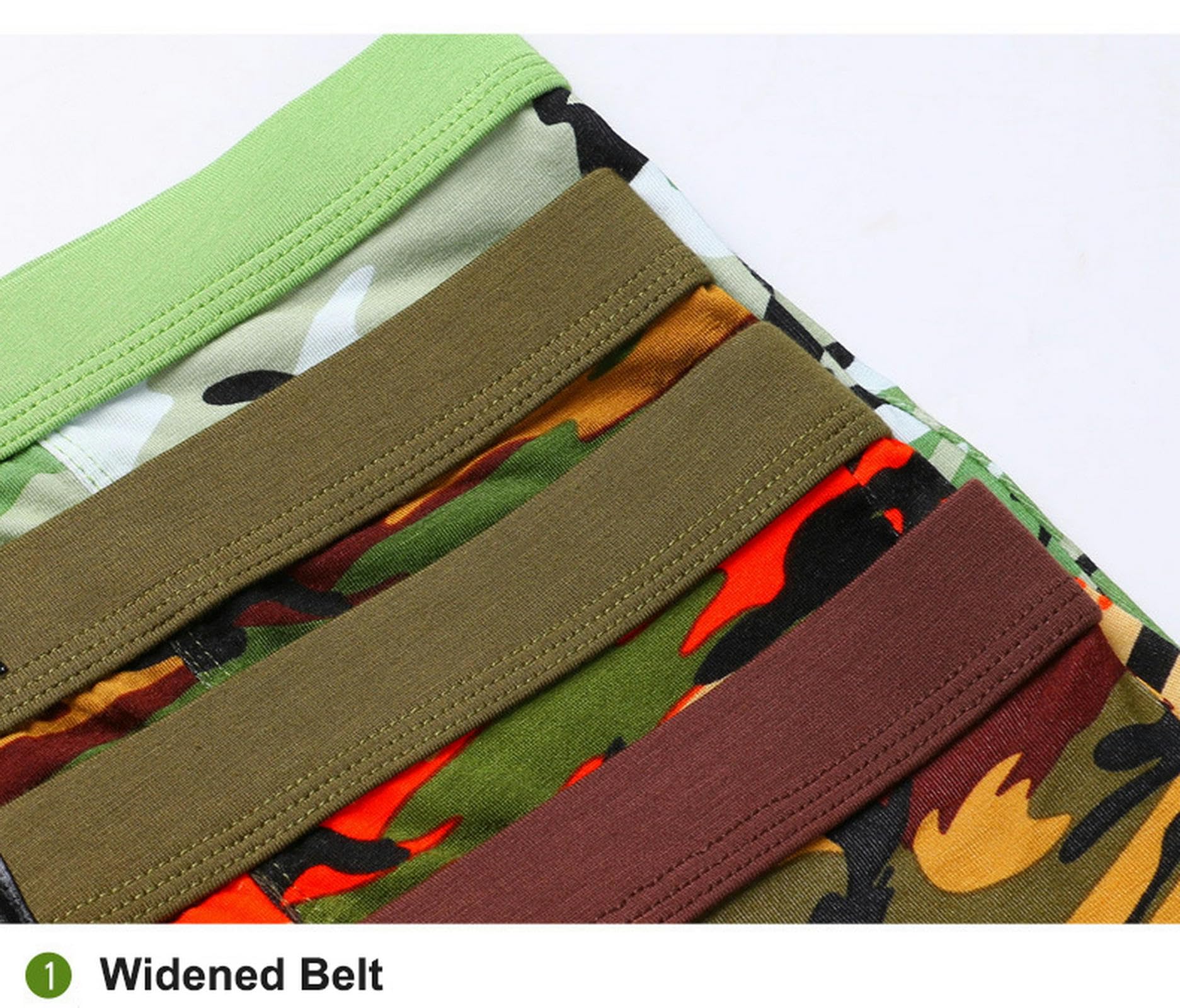 NOGRAX Boxer Uomo Cotone 4 Pz/Lotto Camouflage Boxer Uomini Biancheria Intima Uomini Pantaloni Modali Boxershorts Biancheria Intima Boxers Hombre Underpants Uomini