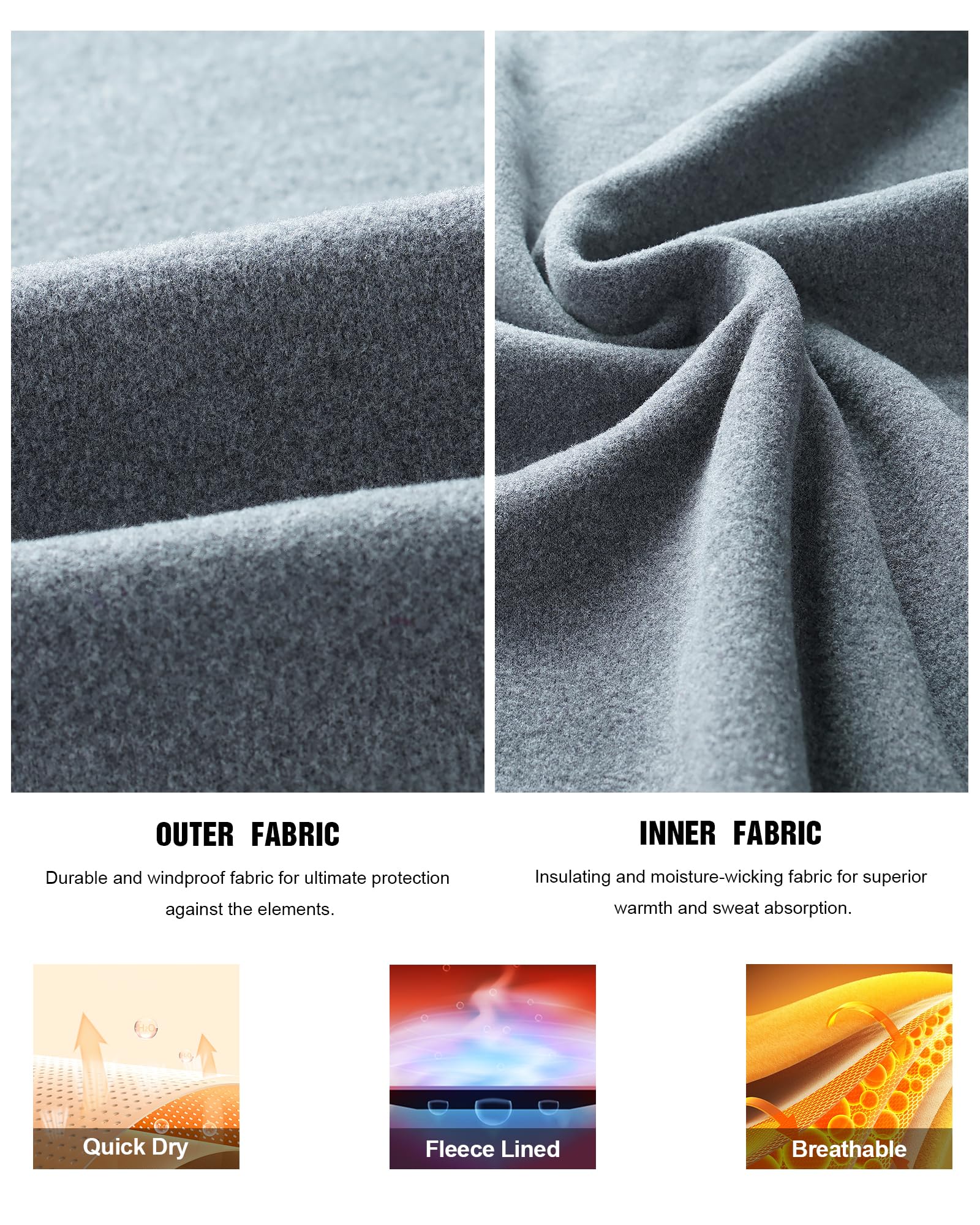 Runhit Ropa interior térmica para hombre de invierno, ropa interior funcional térmica, calzoncillos largos, ropa interior funcional de esquí, ropa interior térmica para hombre, extra cálida