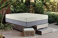 Vista 8 de STEECA Cubierta impermeable para bañera de hidromasaje, protector de cubierta dura cuadrado para exteriores, 76 x 76 x 20 pulgadas