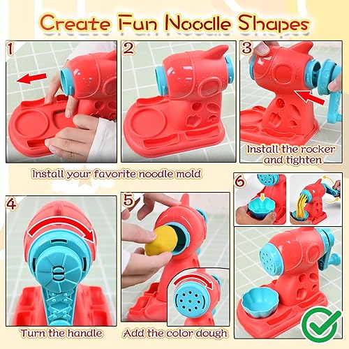 Miniatura 9 de CORPER TOYS Juego de masa de color para dentistas para niños de 4 a 8 años con kit dental de taladro y herramientas de relleno, juego de bricolaje