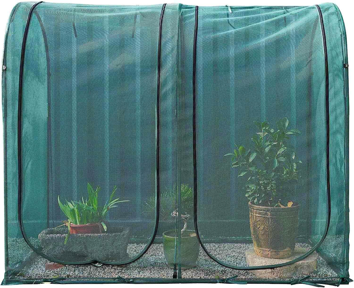 ZBPRESS 10'x6.5' Plant Netting Cover,6.5FT Tall Crop Cage