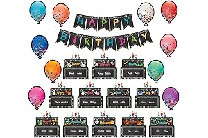 26-Piece Happy Birthday Bulletin Board Set
