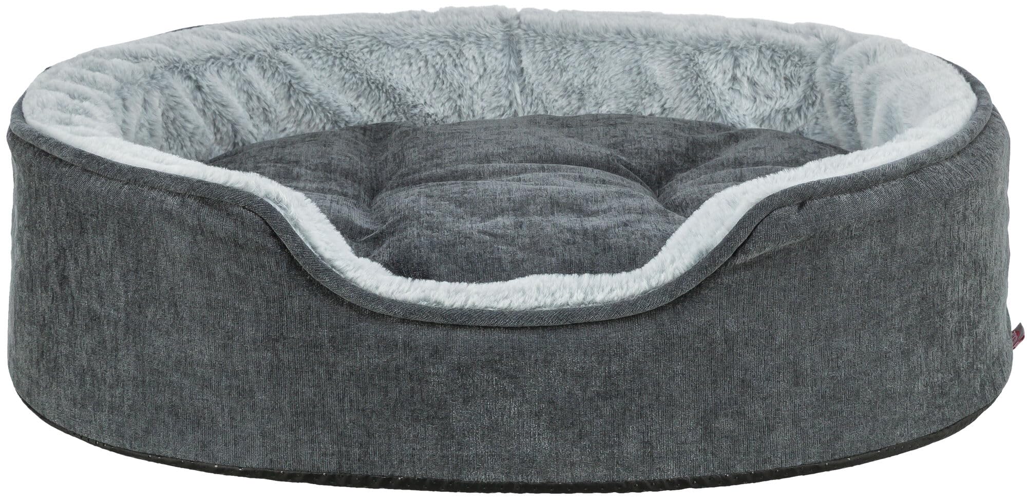 TRIXIE Panier pour Chien Vital Lino Soft – Gris/Gris Clair – 83x67 cm