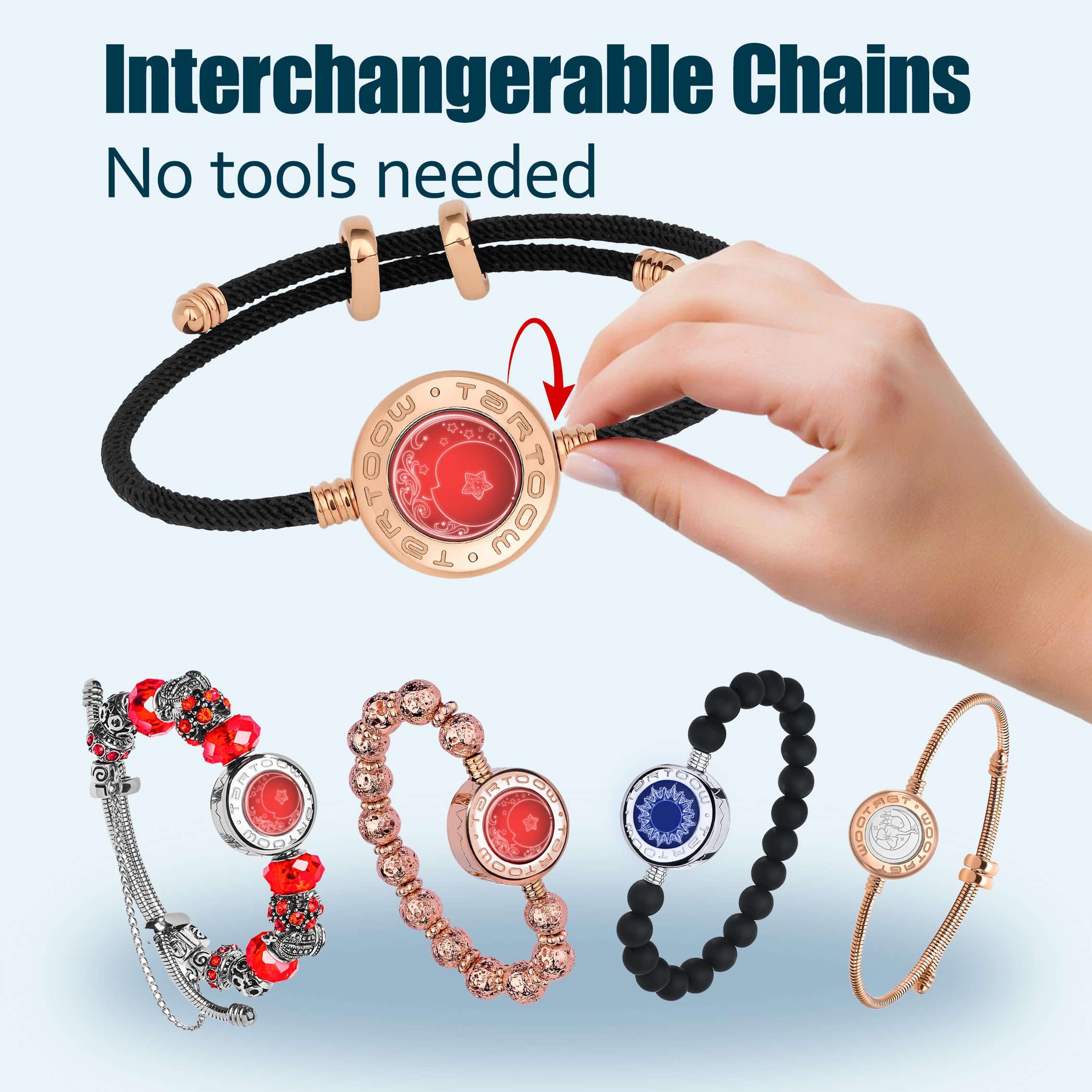Long Distance Touch Vibration Armbänder Geschenke für Fernbeziehungen Für Freundin und Freund Liebesarmbänder für Paare Bluetooth MB001