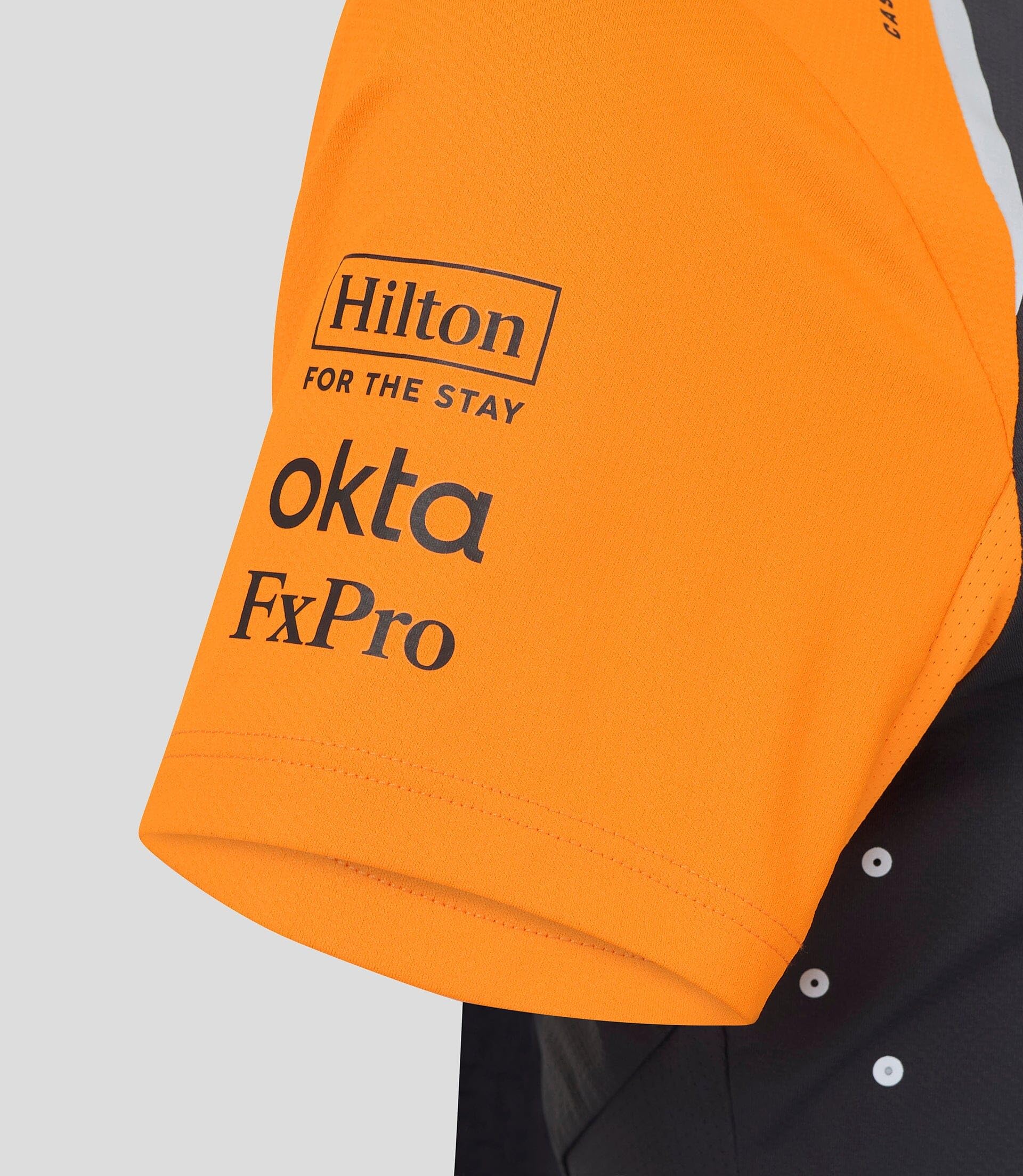 McLaren Official Womens Formula 1 Team Set Up T-Shirt - Phantom/Papaya
