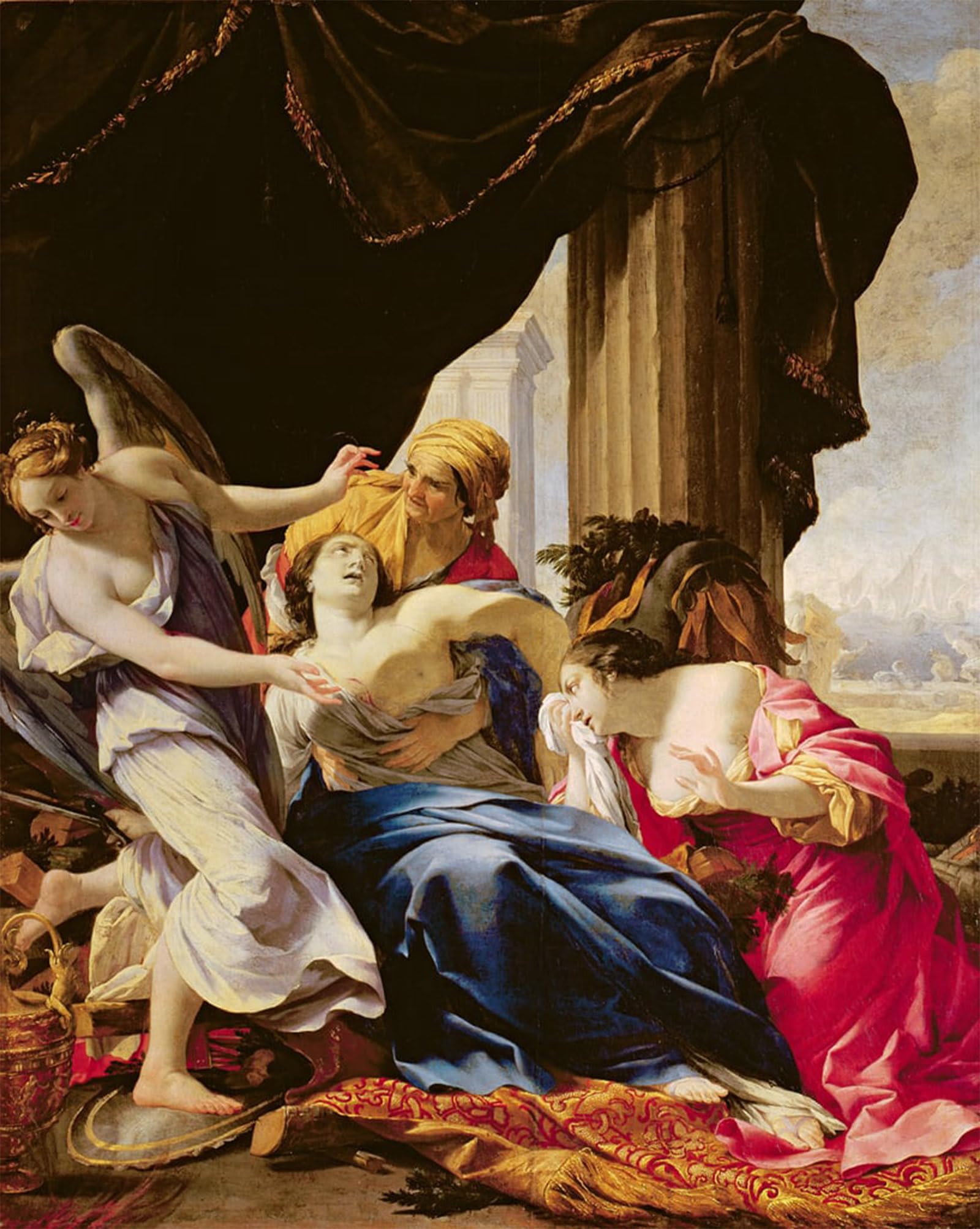 Cuadro La morte di Didone Simon Vouet para decorar salas de estar 5