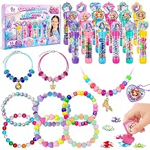 Marlrin 18 Pack Bracelet Wands with Stamps, 3-in-1 Bracelet Making Kit