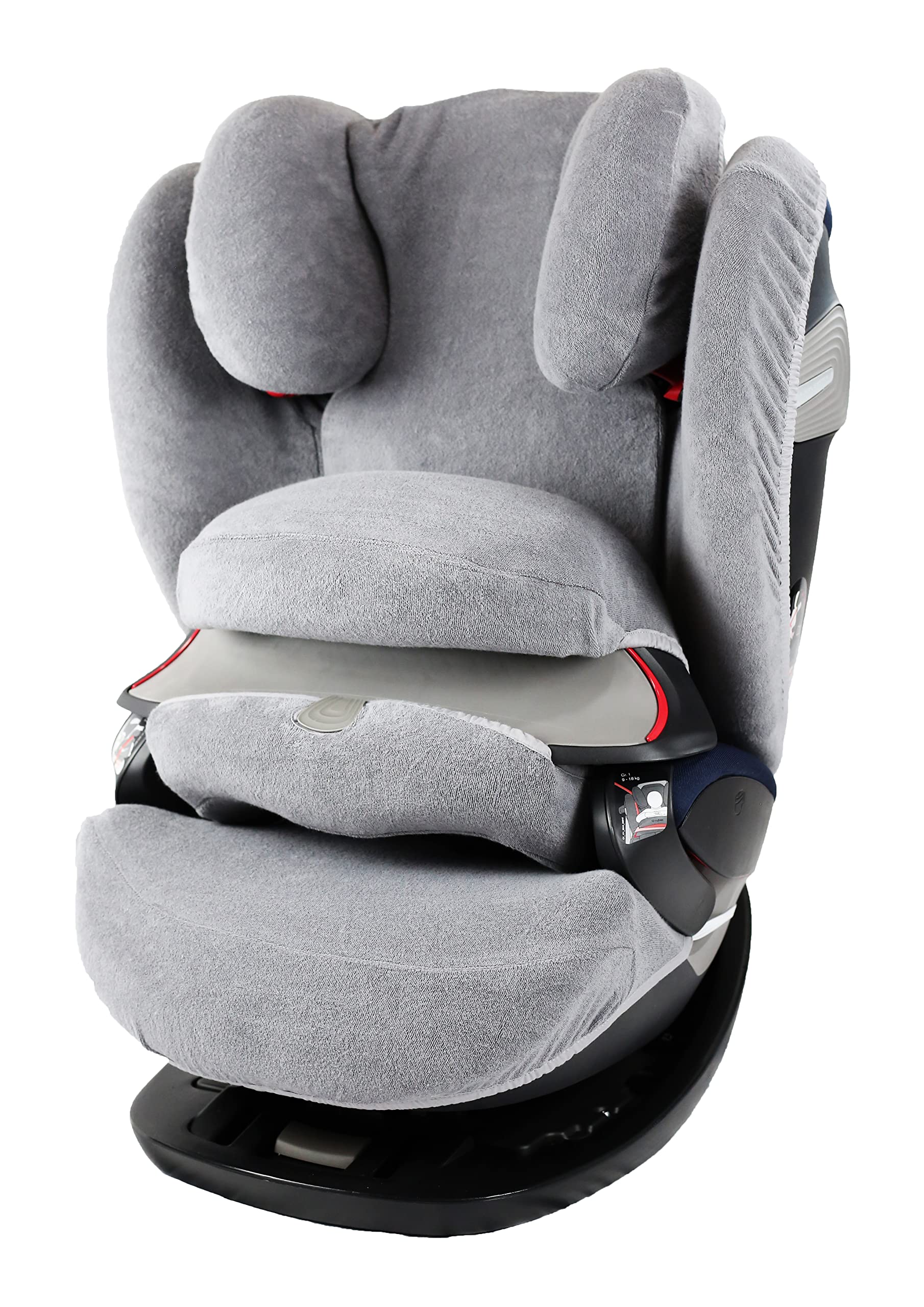 Housse d'été universelle grise - Convient pour Cybex Pallas S-fix Pallas M-Fix Solution S-fix Solution M-fix Solution Sifix (Pallas S M Fix)