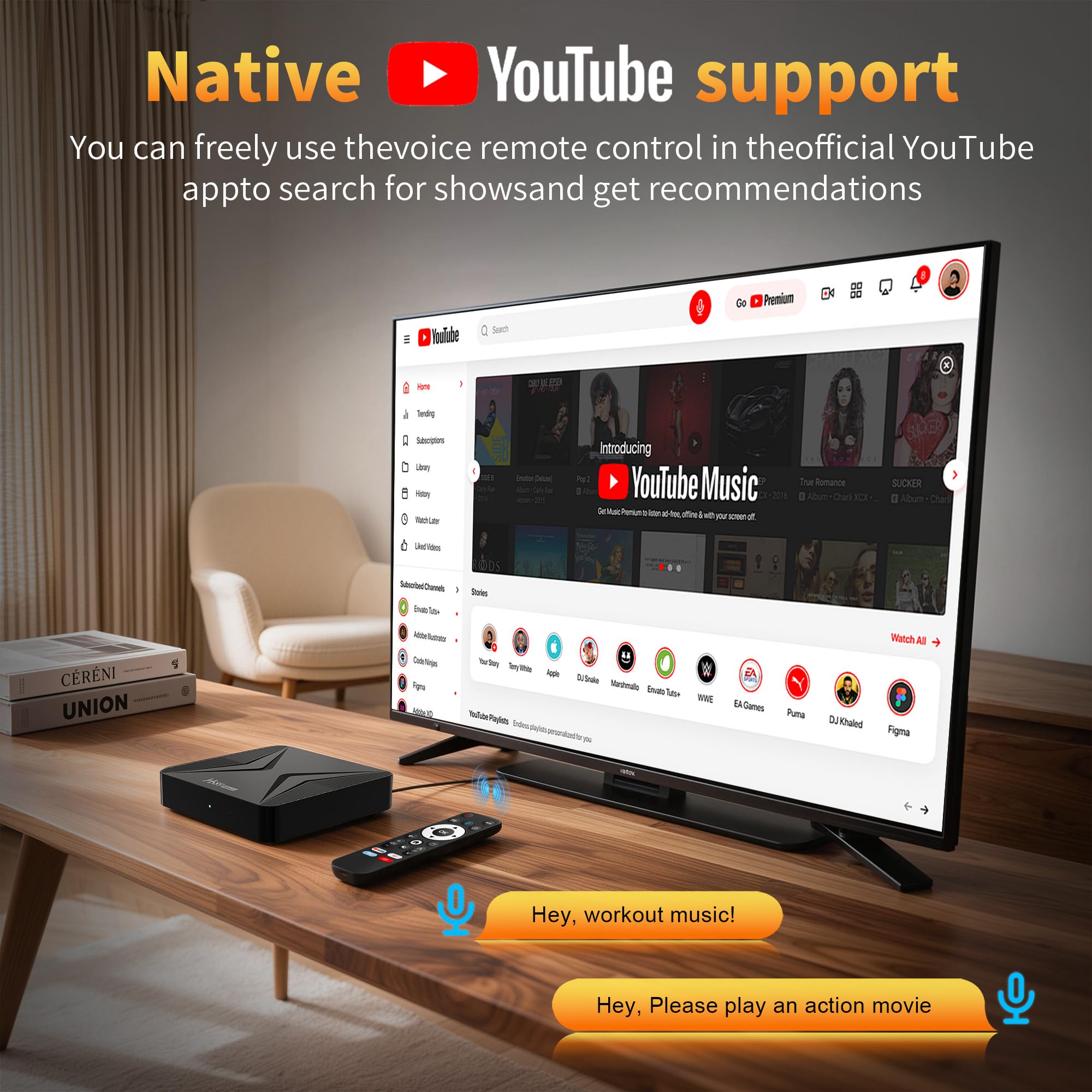 Android TV Box,Android 14.0 Caja de 4 GB de RAM, 32 GB de ROM