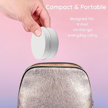 10 Pcs 80ml - D68mm x H36mm Aluminium Tin with Lids, White Aluminium Tin Jars with Lids, Lip Balm Tins, DIY Cosmetic Container Pots for Candle Soap Cream Salves