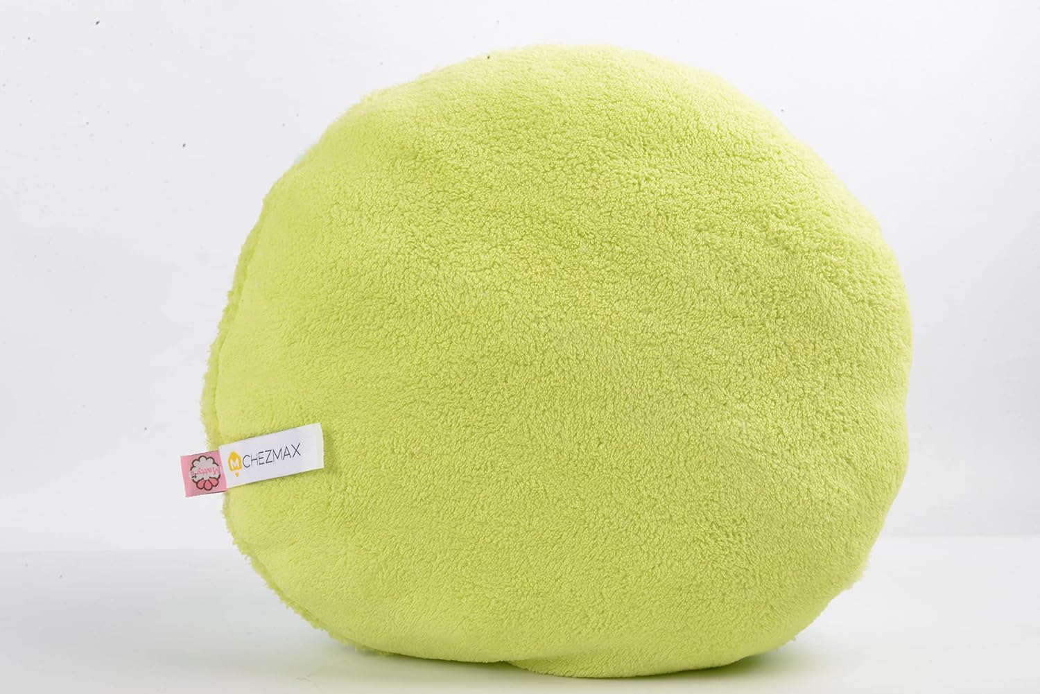 ChezMax Macaron Pillow Plush Back Bolster Cushion Microbead Throw Pillow Case Round Seat Cushion Home Decor Pillow for Sofa Bedroom Office Dormitory Car 14.5" Gradient Green